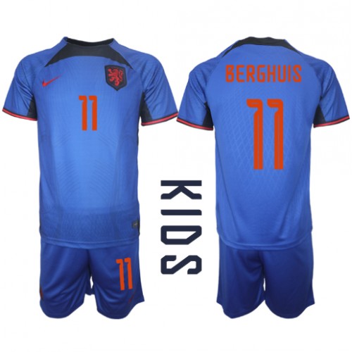 Nederland Steven Berghuis #11 Bortedraktsett Barn VM 2022 Kortermet (+ Korte bukser) Nederland Steven Berghuis #11 Bortedraktsett Barn VM 2022 Kortermet (+ Korte bukser)